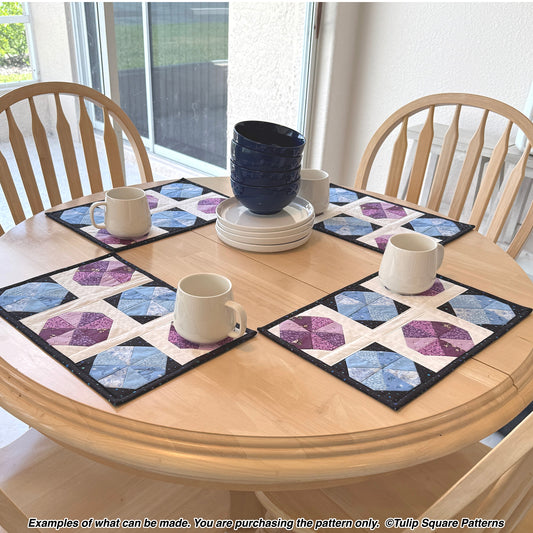 649 SAND DOLLAR QUILTED PLACEMATS DIGITAL PATTERN PDF