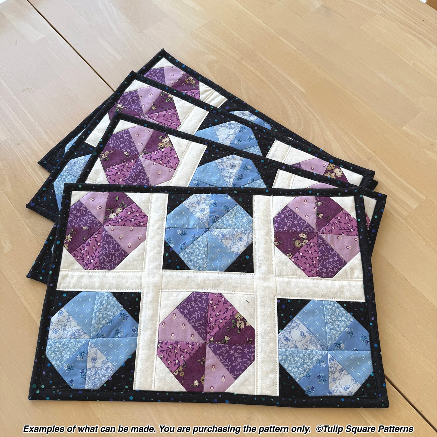 649 SAND DOLLAR QUILTED PLACEMATS DIGITAL PATTERN PDF