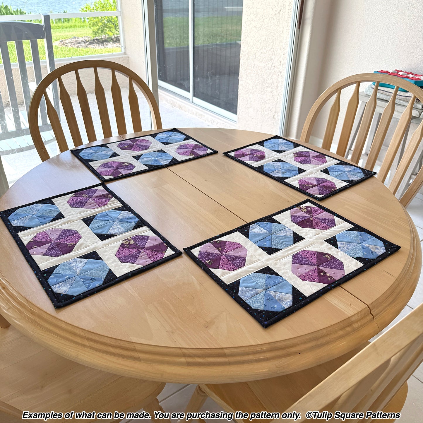 649 SAND DOLLAR QUILTED PLACEMATS DIGITAL PATTERN PDF