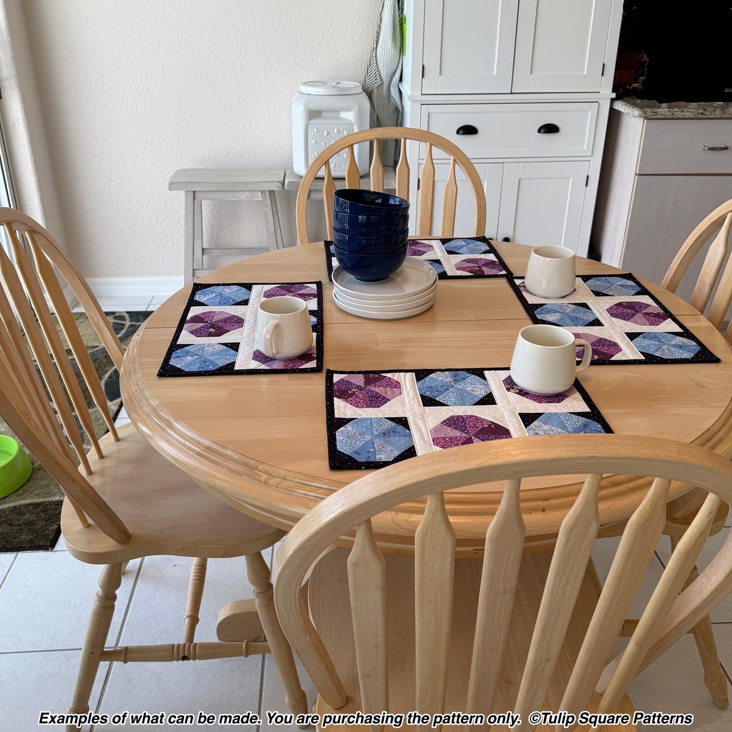 649 SAND DOLLAR QUILTED PLACEMATS DIGITAL PATTERN PDF
