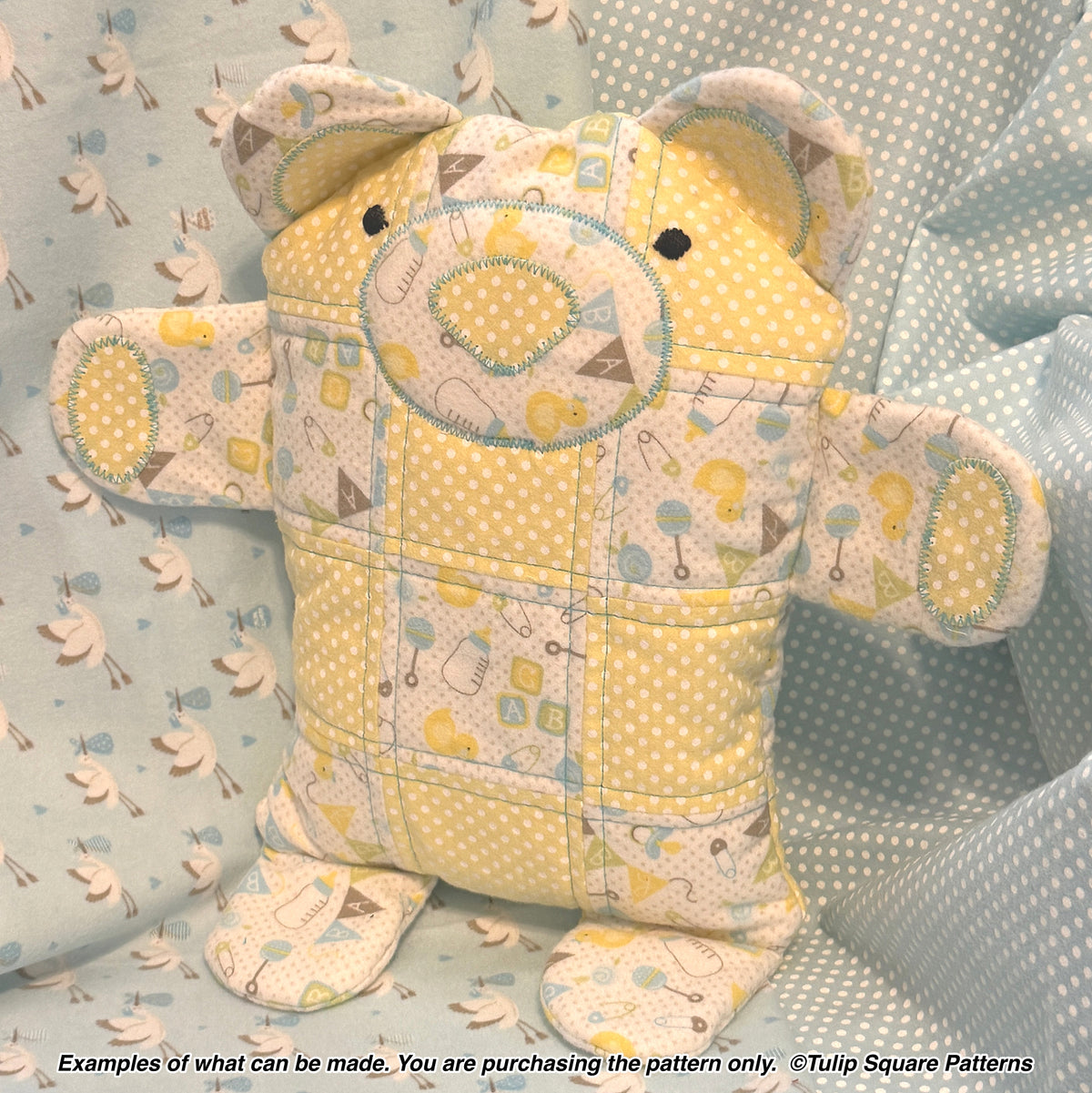 652 QUILTED CUDDLE TOYS DIGITAL PATTERN PDF