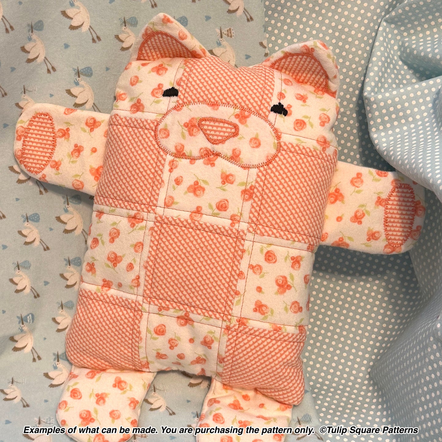652 QUILTED CUDDLE TOYS DIGITAL PATTERN PDF