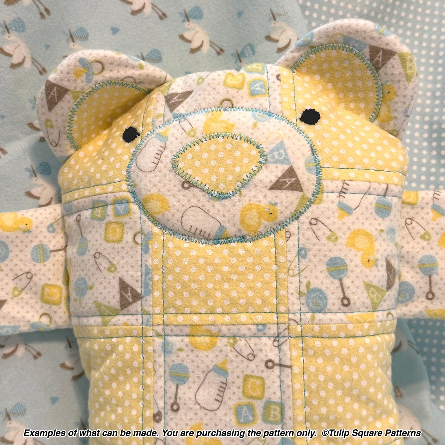 652 QUILTED CUDDLE TOYS DIGITAL PATTERN PDF