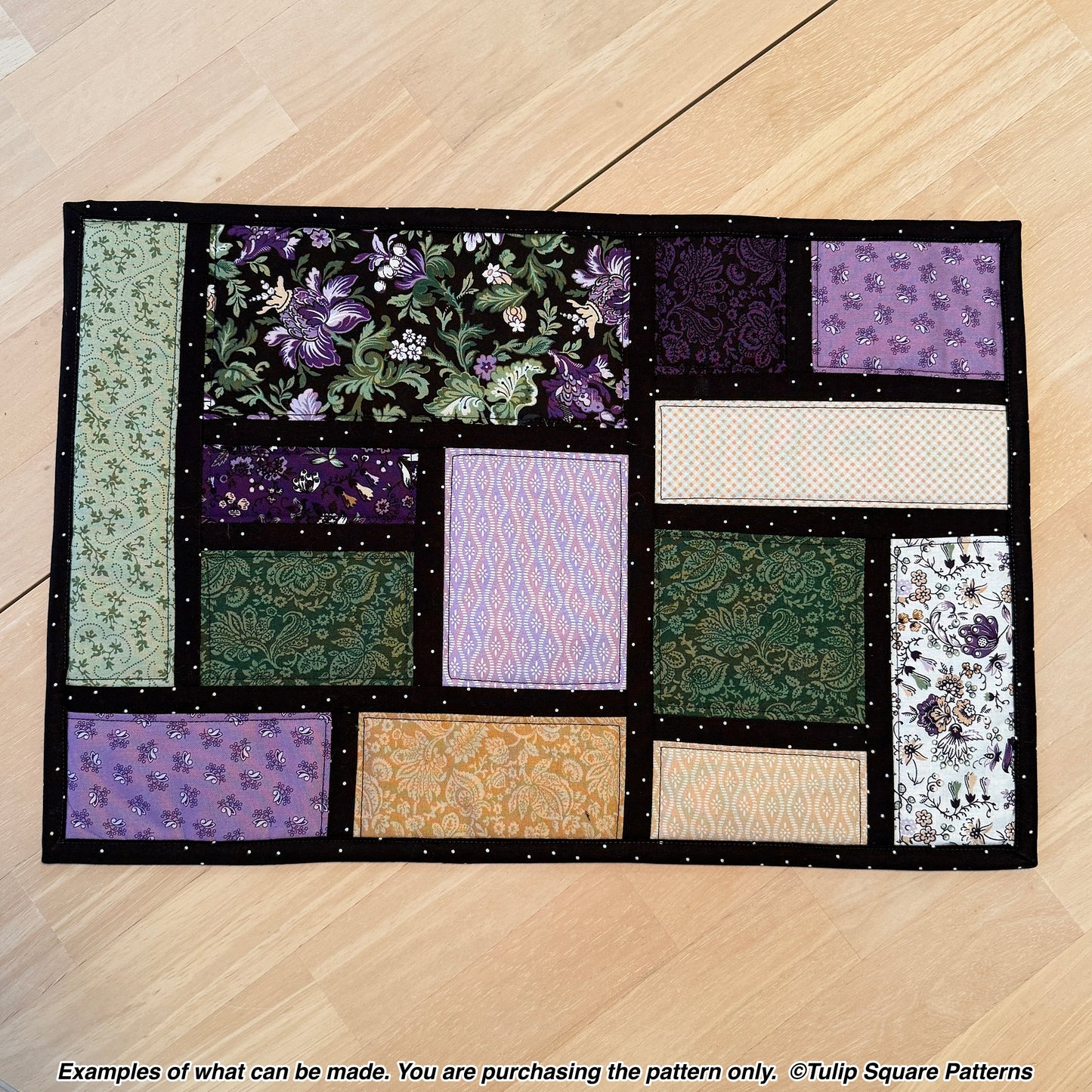 648 COBBLESTONE PATH QUILTED PLACEMATS DIGITAL PATTERN PDF