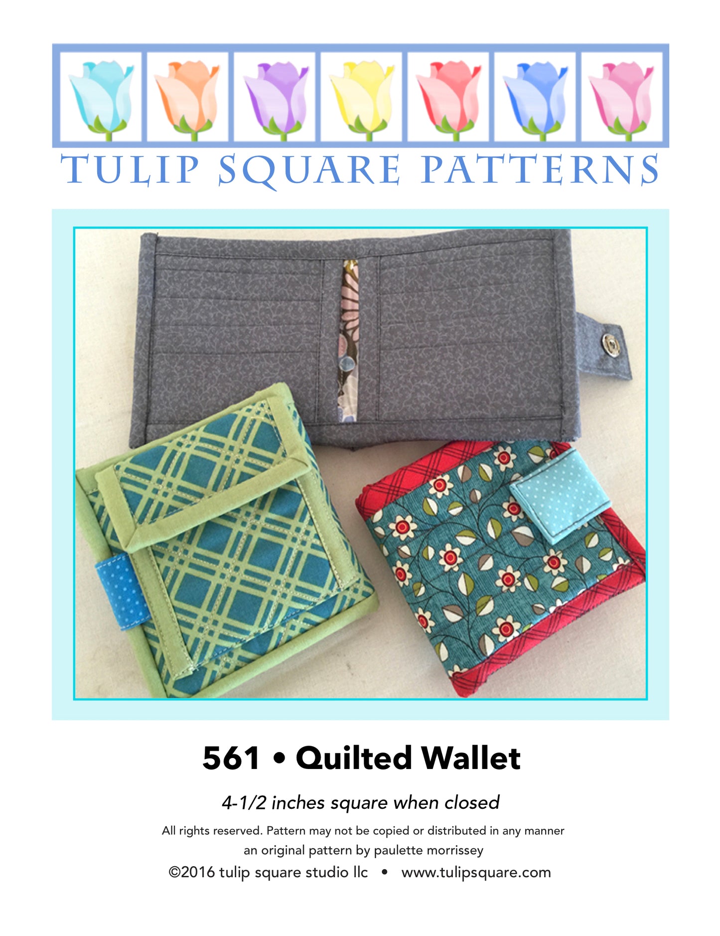 561 QUILTED WALLET DIGITAL PATTERN PDF