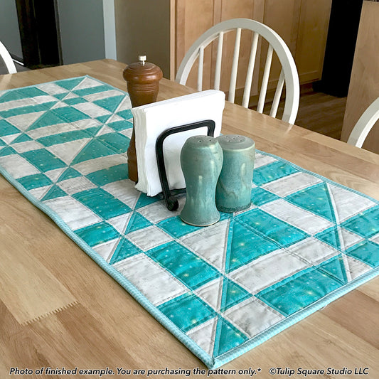 564 ASYMMETRIC ANGLES TABLE RUNNER DIGITAL PATTERN PDF