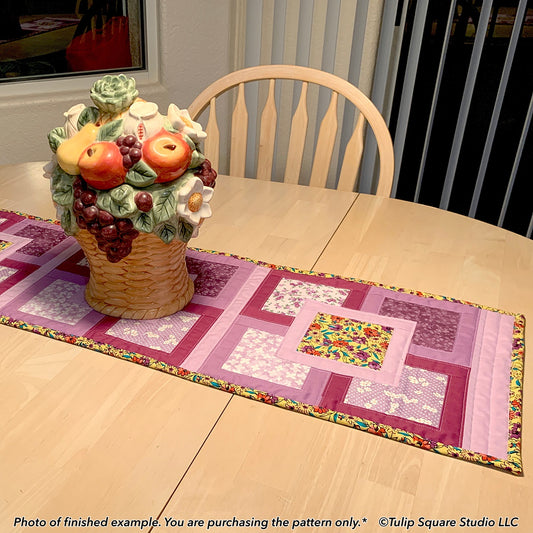 571 FLOATING FRAMES TABLE RUNNER DIGITAL PATTERN PDF