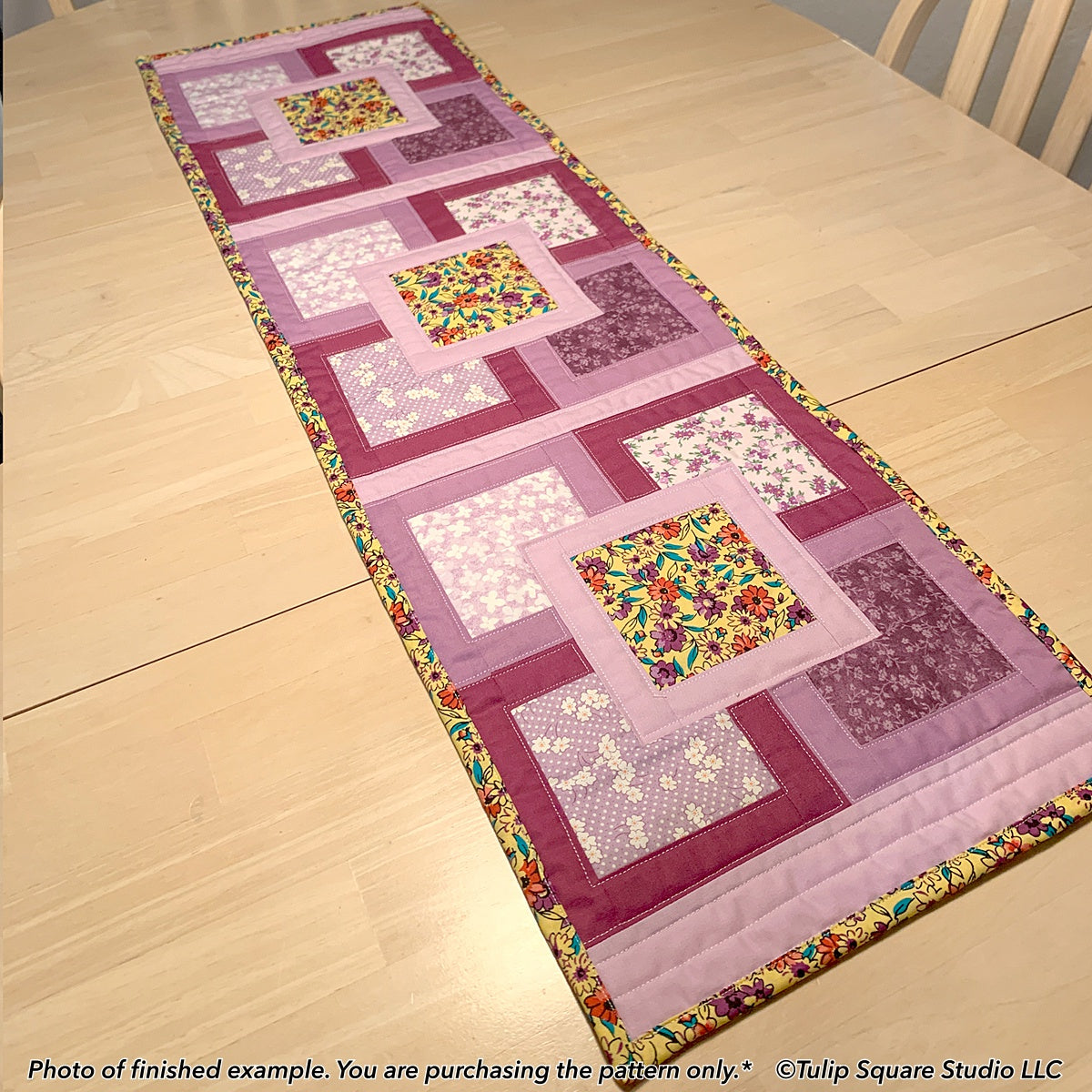 571 FLOATING FRAMES TABLE RUNNER DIGITAL PATTERN PDF