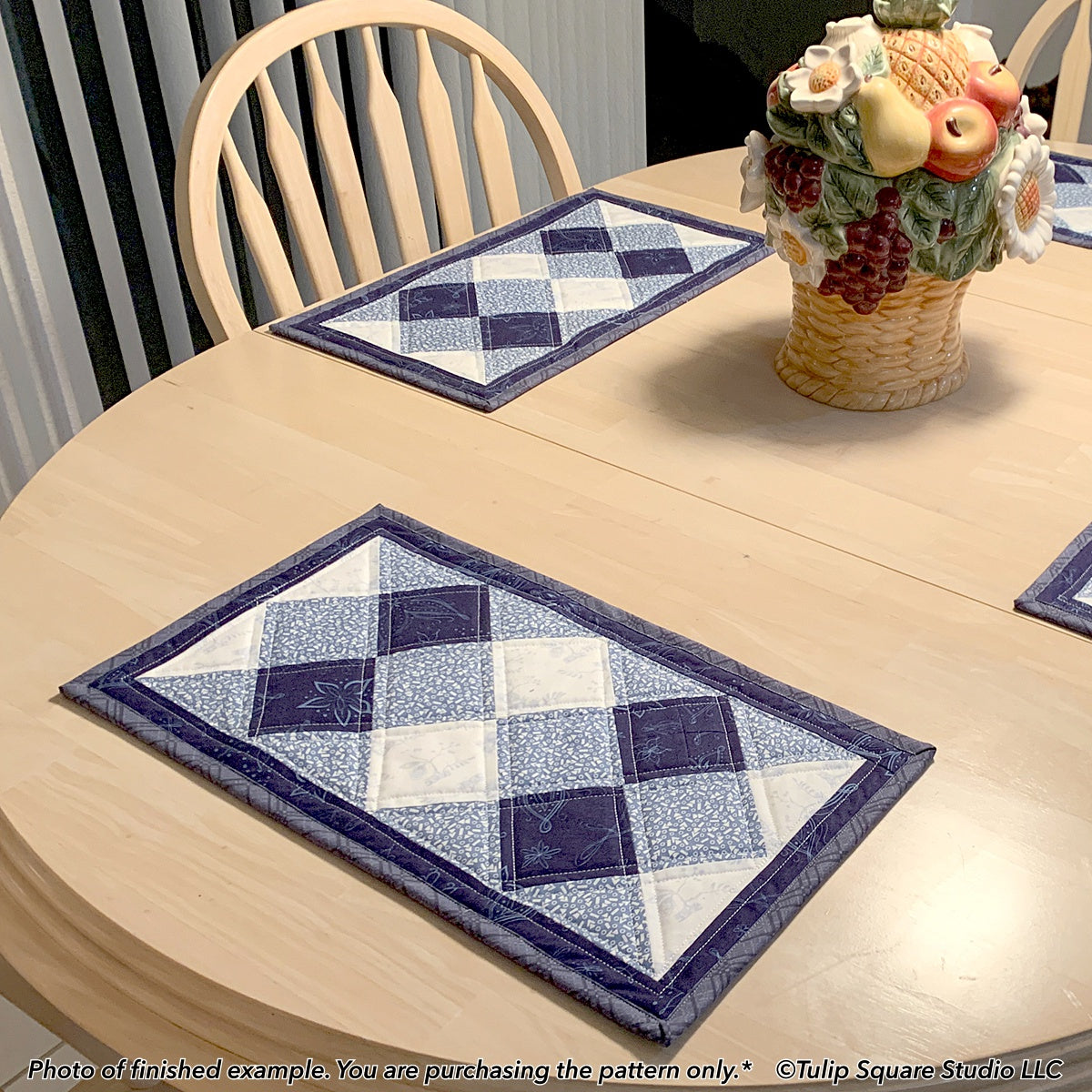 577 DINNER DIAMONDS PLACEMATS DIGITAL PATTERN PDF