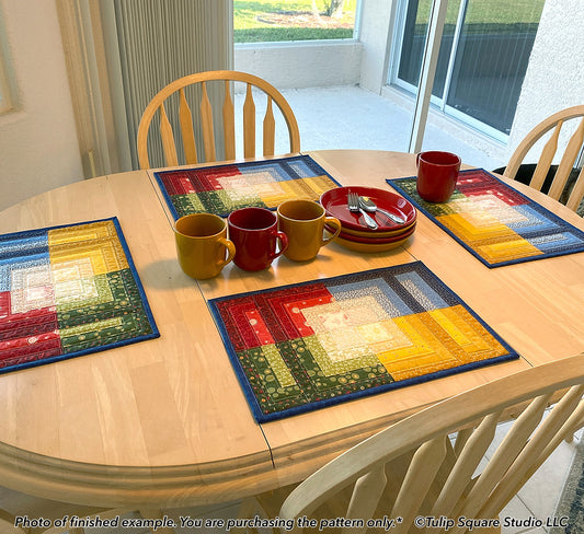 579 FOUR SQUARE MEALS PLACEMATS DIGITAL PATTERN PDF