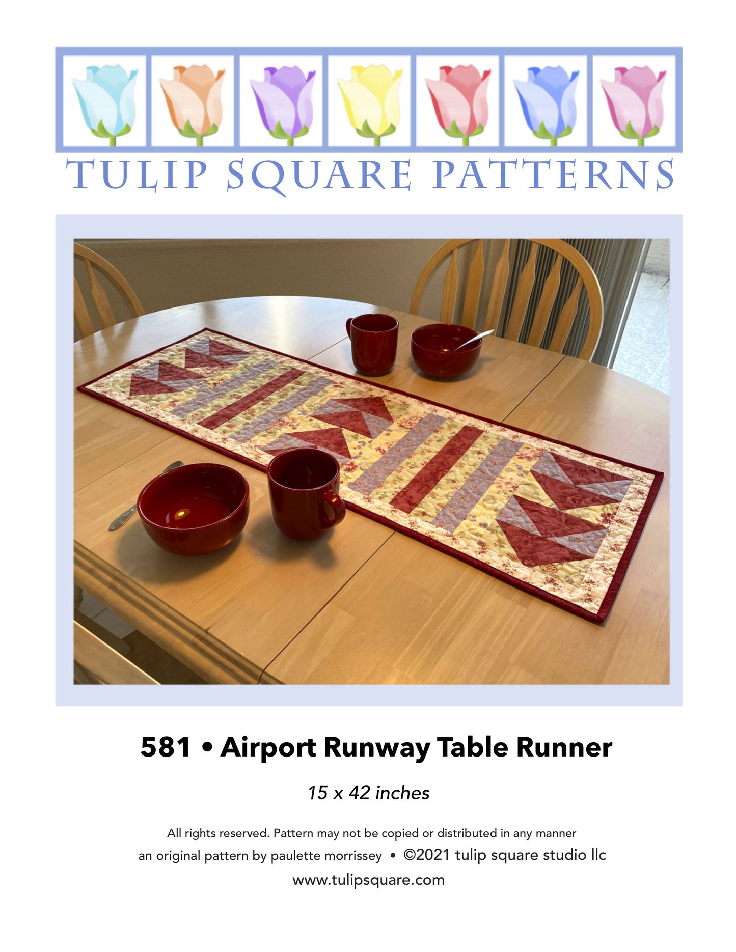 581 AIRPORT RUNWAY TABLE RUNNER DIGITAL PATTERN PDF