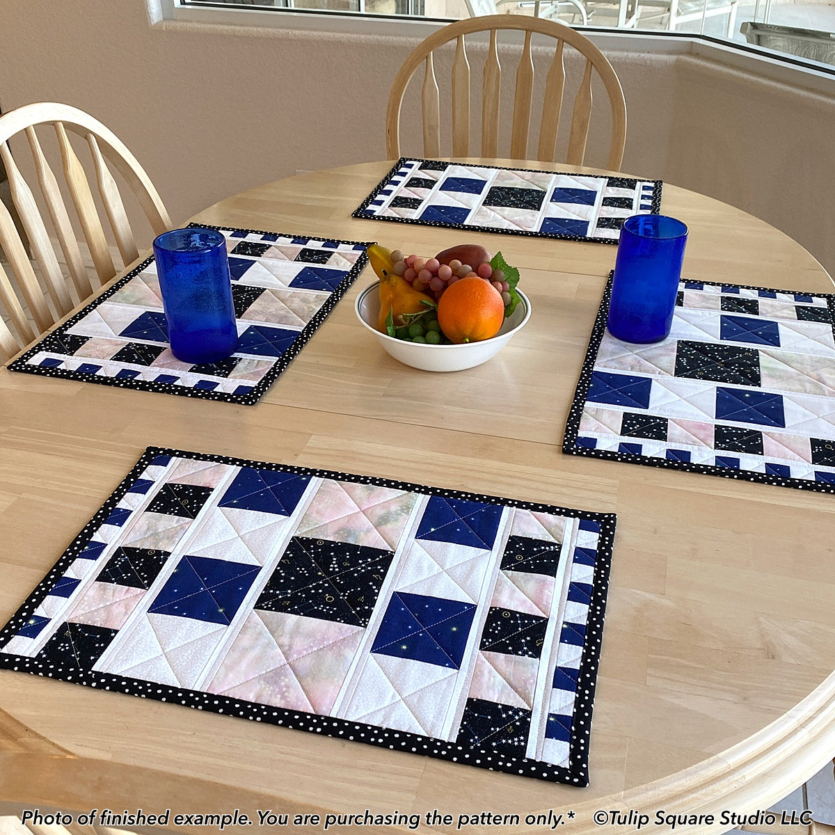 588 - 1-2-3-4 BLOCKS PLACEMATS DIGITAL PATTERN PDF