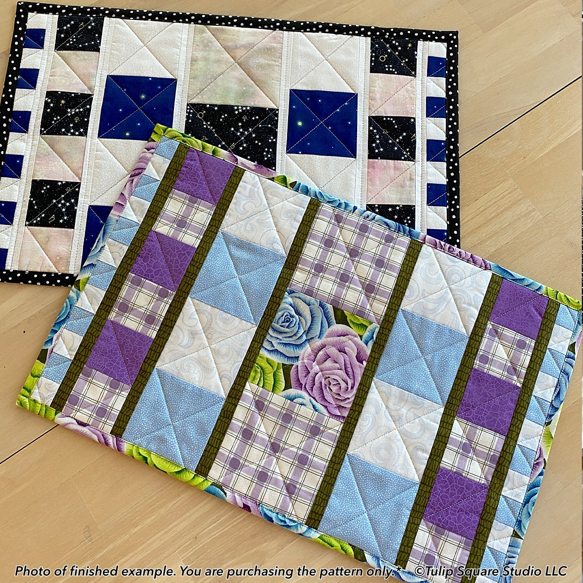 588 - 1-2-3-4 BLOCKS PLACEMATS DIGITAL PATTERN PDF