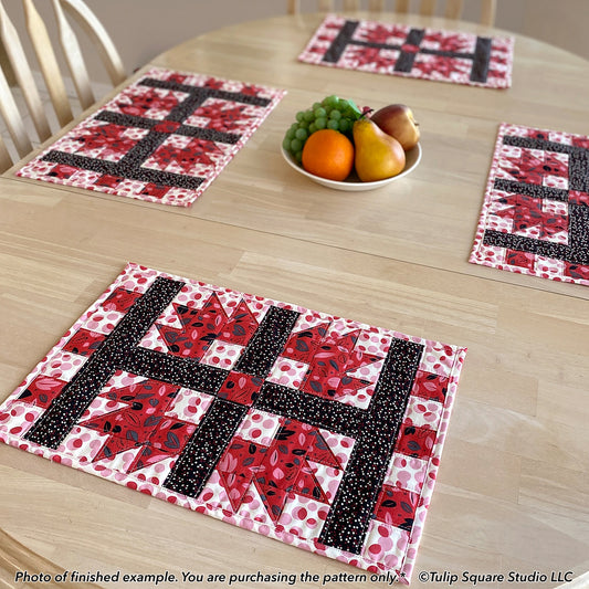 590 SNAZZY SQUARES PLACEMATS DIGITAL PATTERN PDF