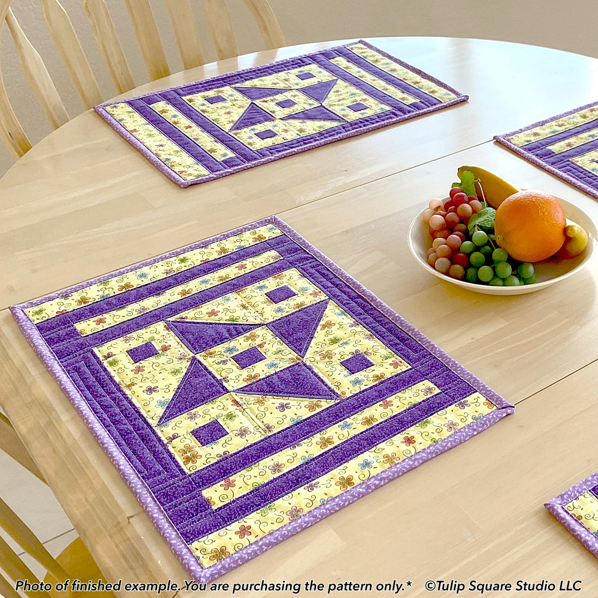 591 STAR FLOWER PLACEMATS DIGITAL PATTERN PDF