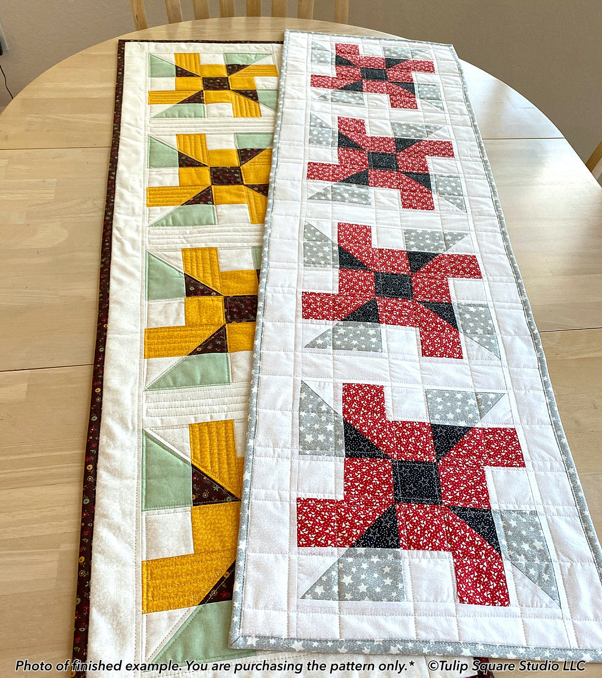 593 MODERN KITCHEN TABLE RUNNER DIGITAL PATTERN PDF