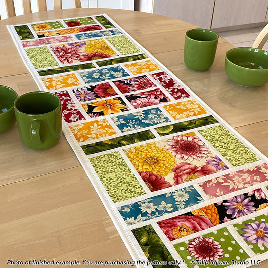 599 PICTURE WINDOWS TABLE RUNNER DIGITAL PATTERN PDF