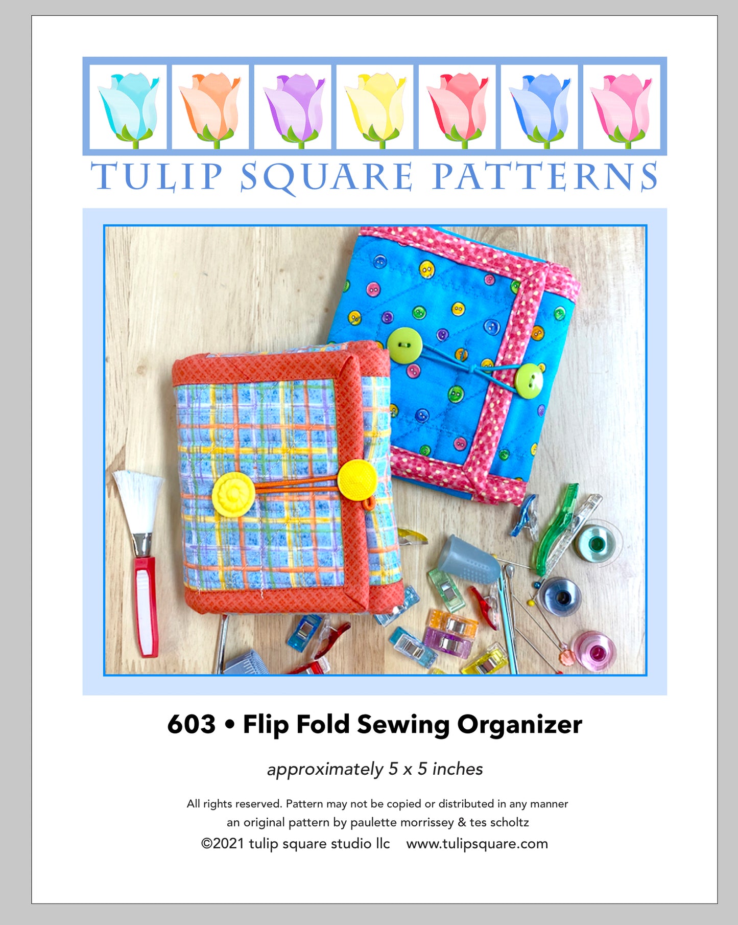 603 FLIP FOLD SEWING ORGANIZER DIGITAL PATTERN PDF