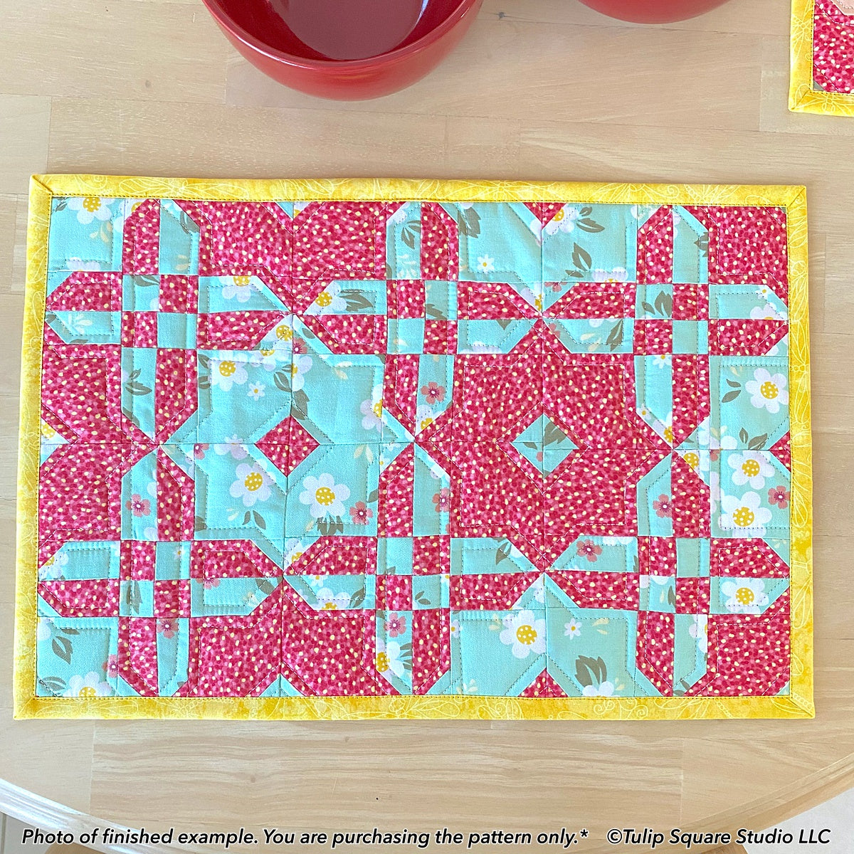 623 MIRROR IMAGE PLACEMATS DIGITAL PATTERN PDF