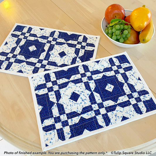 623 MIRROR IMAGE PLACEMATS DIGITAL PATTERN PDF