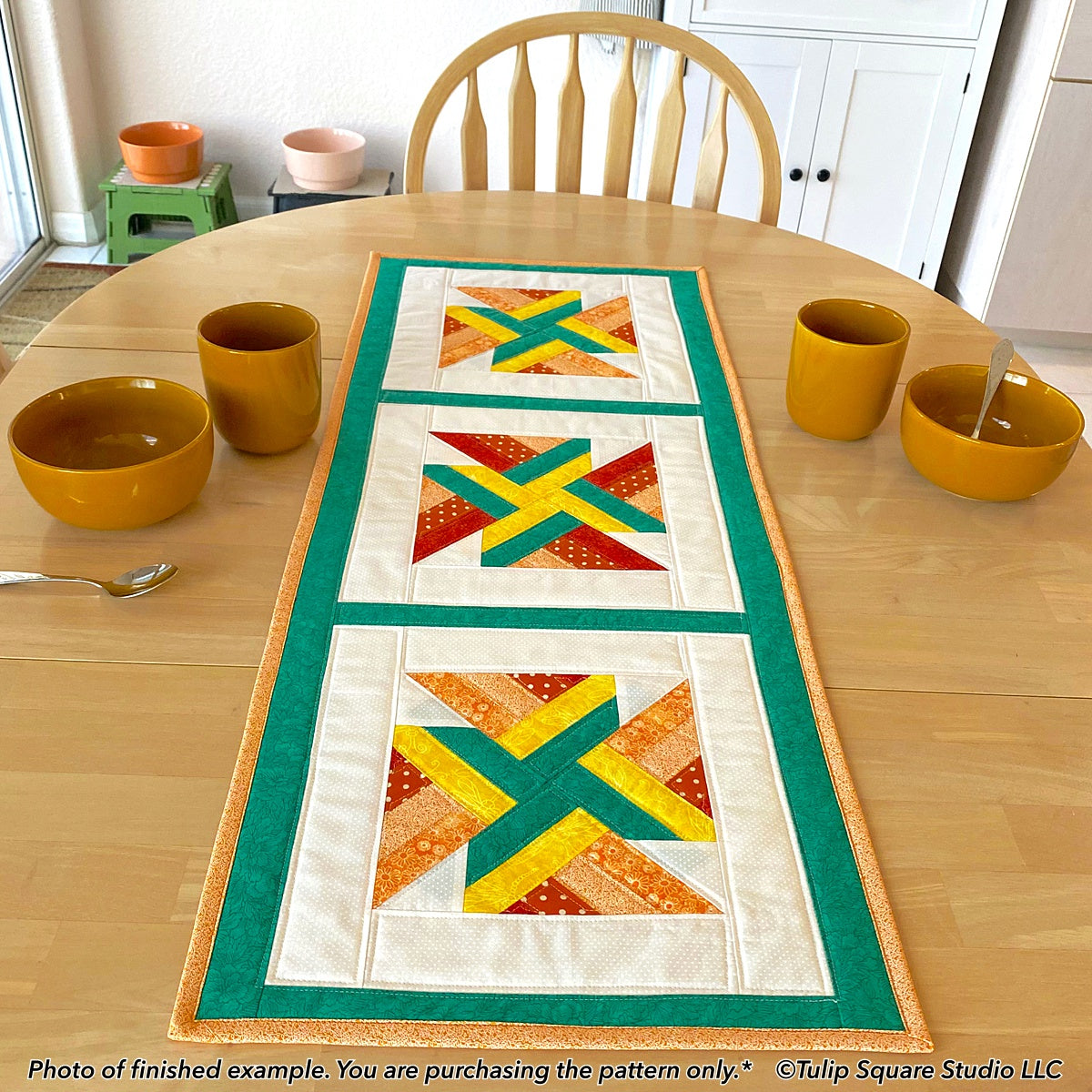 624 KNOT WOVEN TABLE RUNNER DIGITAL PATTERN PDF