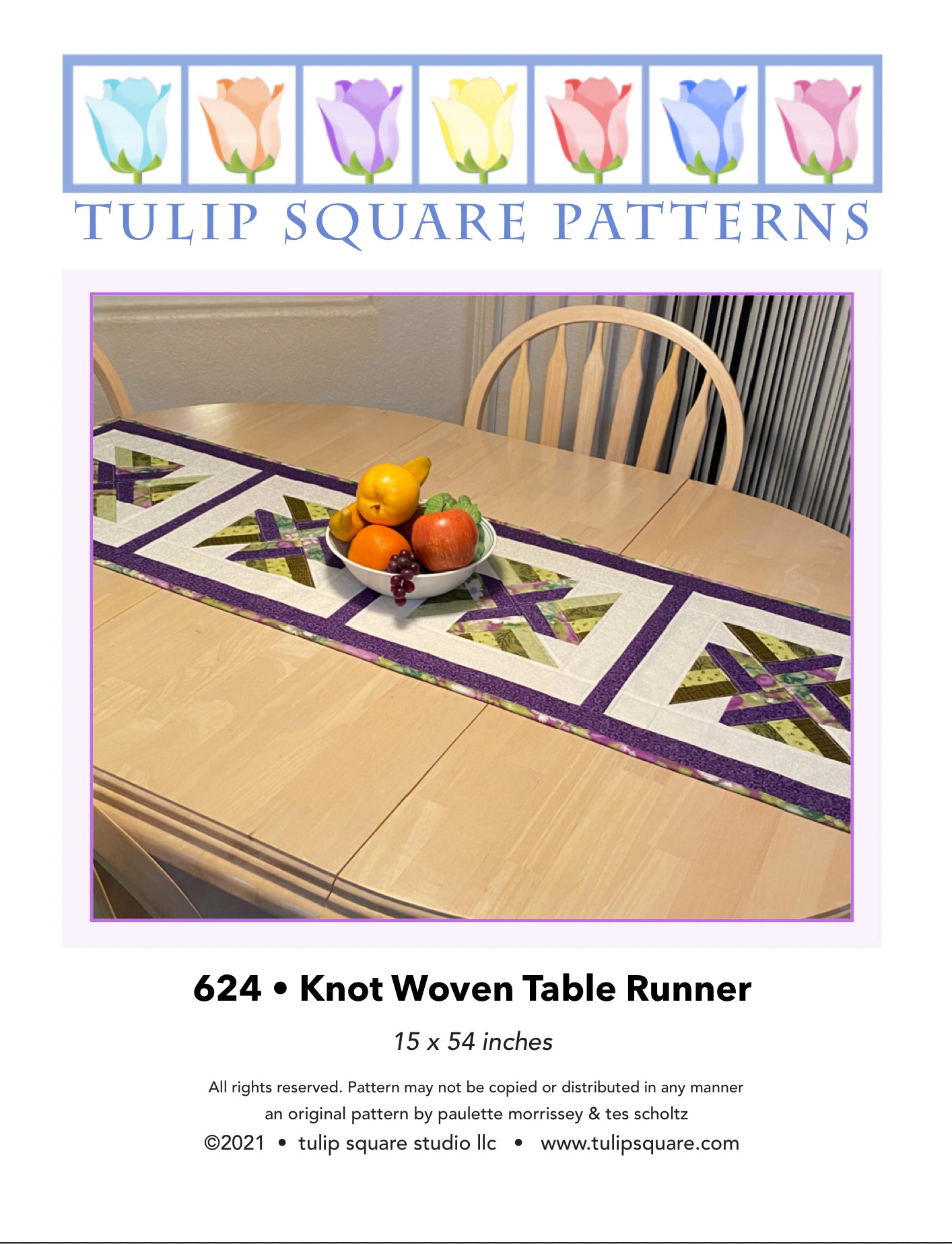 624 KNOT WOVEN TABLE RUNNER DIGITAL PATTERN PDF