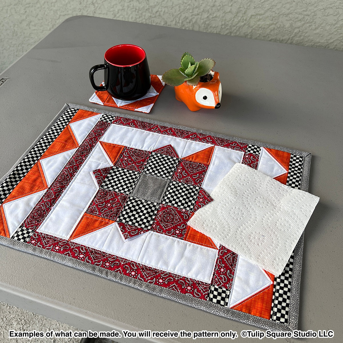 625 KITCHEN BLOSSOMS PLACEMATS DIGITAL PATTERN PDF