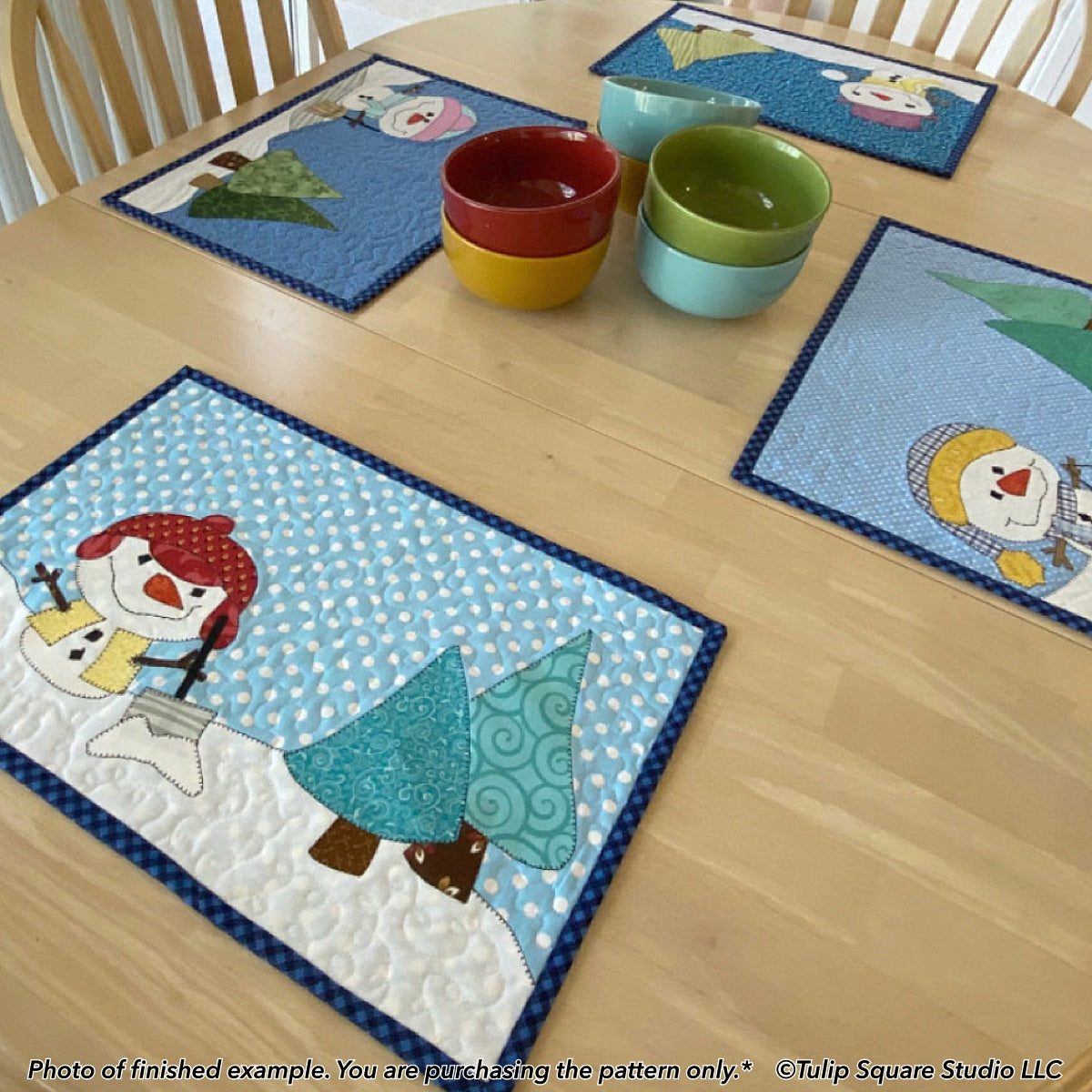 626 FROSTY FRIENDS PLACEMATS DIGITAL PATTERN PDF